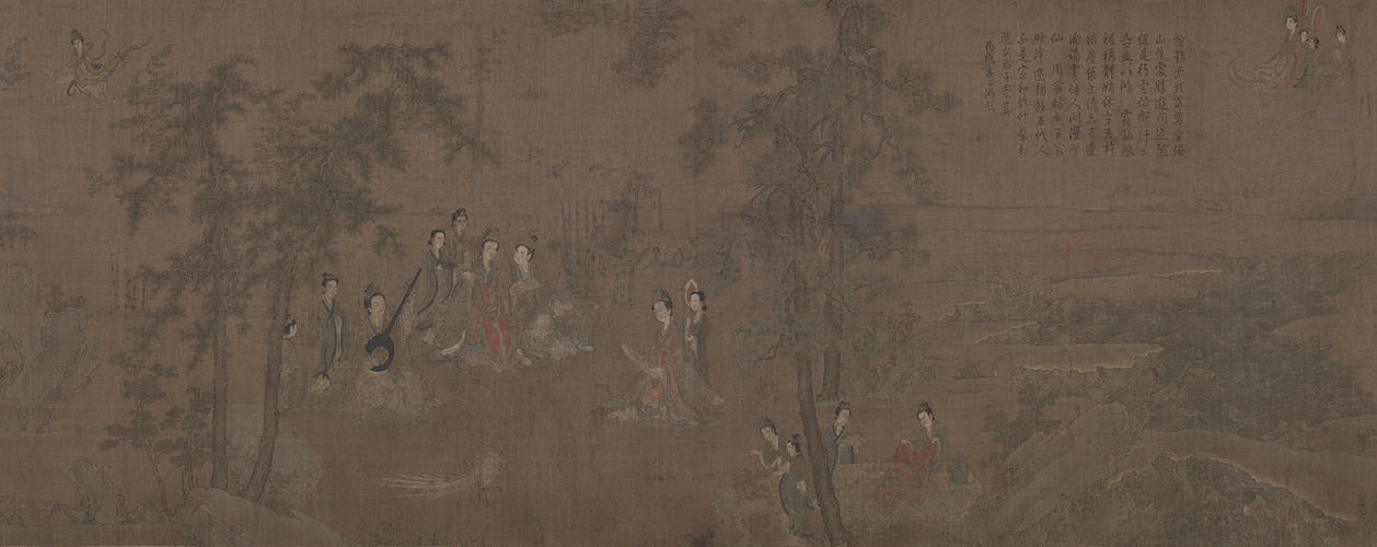 图片[1]-Ruan Gao Langyuan Female Fairy Scroll-China Archive